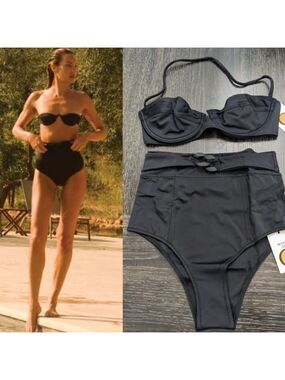 NWT Tropic of C | Athena top and Hera bottom in black